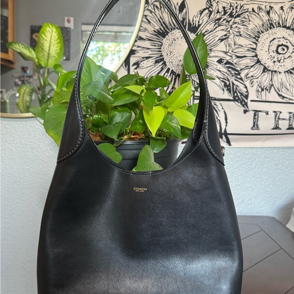 Coach Black Leather Hobo Bag - Picture 1 of 3